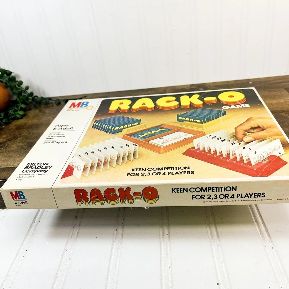 Vintage game Milton Bradley Rack-O,‎ Complete In Box